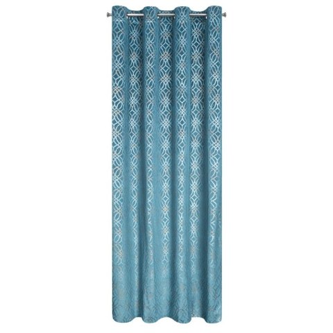 Zasłona gotowa ARETA 140x250 cm kolor niebieski
