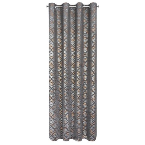 Zasłona gotowa ARETA 140x250 cm kolor stalowy