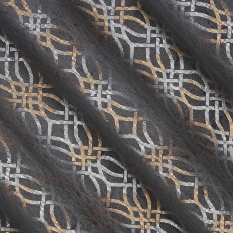 Zasłona gotowa ARETA 140x250 cm kolor stalowy