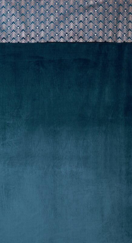 Zasłona gotowa ELEN 140x250 cm kolor niebieski
