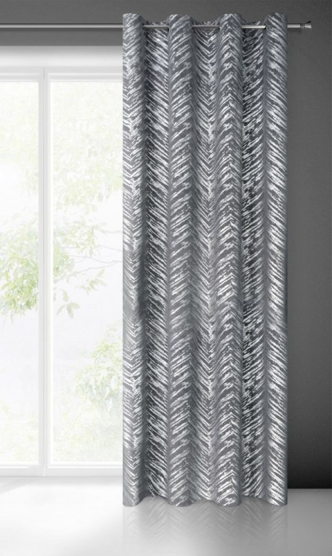 Zasłona gotowa SARA 140x250 cm kolor stalowy