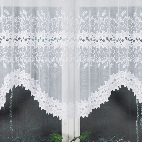 Firanka gotowa żakardowa BASTIA 120x300 cm kolor biały Firanka gotowa żakardowa BASTIA 120x300 cm kolor biały
