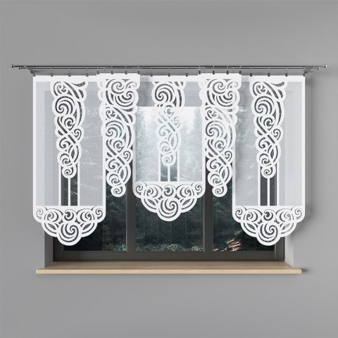 Panel żakardowy gotowy EWA 110x35 cm kolor biały Panel żakardowy gotowy EWA 110x35 cm kolor biały