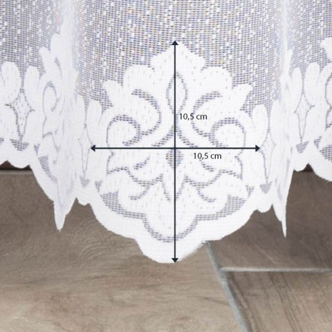 Firanka żakardowa 023405 wysokość 250 cm kolor biały Firanka żakardowa 023405 wysokość 250 cm kolor biały