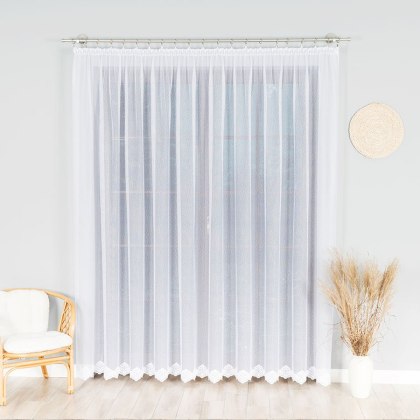 Firanka żakardowa na metry 023405 wysokość 250 cm kolor biały