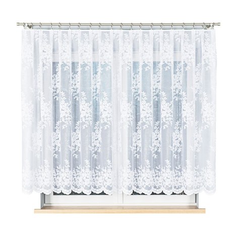 Firanka żakardowa 098597 wysokość 150 cm kolor biały Firanka żakardowa 098597 wysokość 150 cm kolor biały