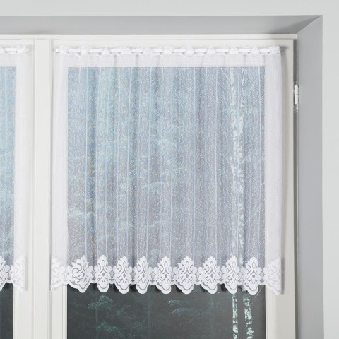 Zazdrostka żakardowa 023405 wysokość 70 cm kolor biały Zazdrostka żakardowa 023405 wysokość 70 cm kolor biały