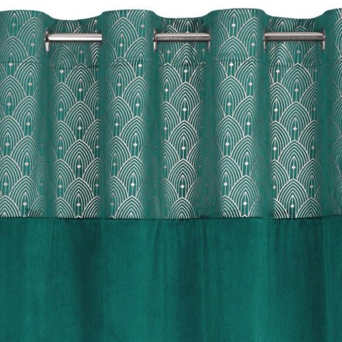 Zasłona gotowa AGNES 140x250 cm kolor turkusowy