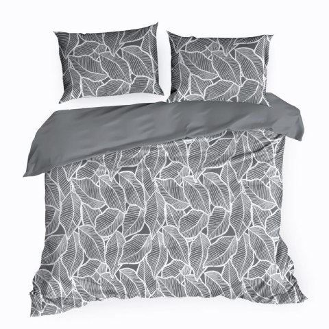 Komplet pościeli w pudełku METALI 160x200 cm kolor stalowy Komplet pościeli w pudełku METALI 160x200 cm kolor stalowy