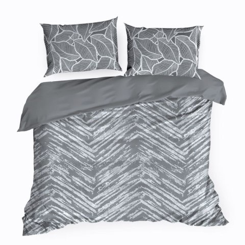 Komplet pościeli w pudełku METALI 160x200 cm kolor stalowy Komplet pościeli w pudełku METALI 160x200 cm kolor stalowy