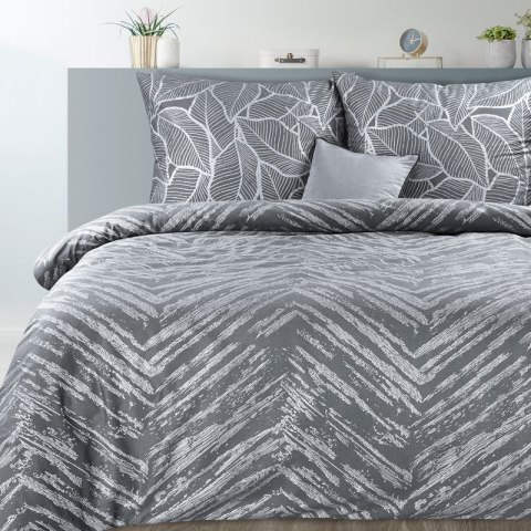 Komplet pościeli w pudełku METALI 220x200 cm kolor stalowy Komplet pościeli w pudełku METALI 220x200 cm kolor stalowy