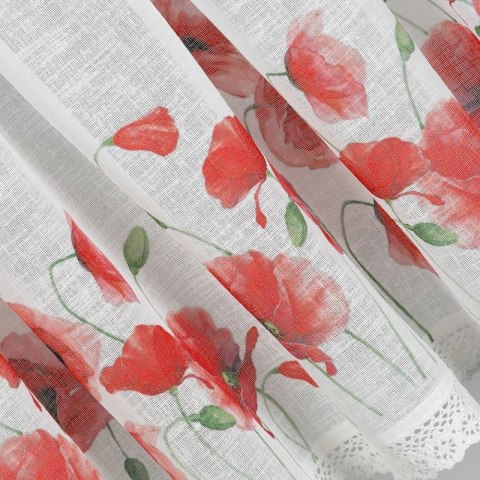 Firanka gotowa na taśmie MARI 150x60 cm kolor biały