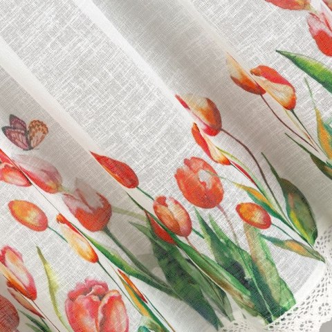 Firanka gotowa na taśmie STELLA 150x60 cm kolor biały