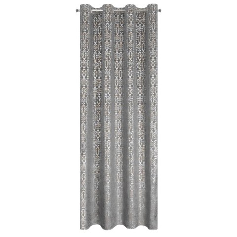 Zasłona gotowa LAURA 140x250 cm kolor stalowy