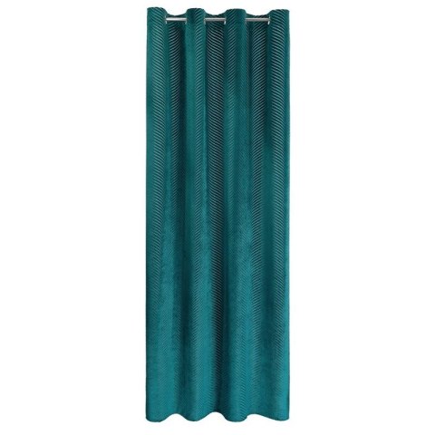 Zasłona gotowa LUSSI 140x250 cm kolor ciemnoturkusowy