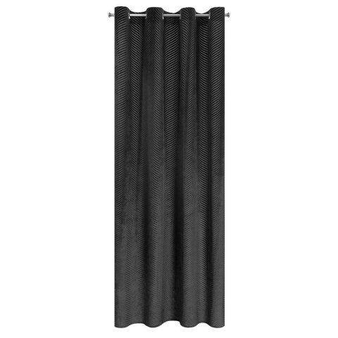 Zasłona gotowa LUSSI 140x250 cm kolor czarny