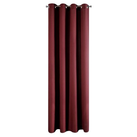 Zasłona z jednobarwnej, gładkiej tkaniny ADORE 140x250 cm kolor bordowy