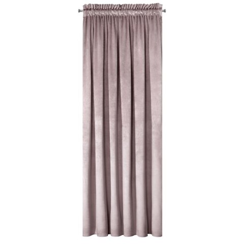 Zasłona gotowa na taśmie ROSA 140x270 cm kolor pudrowy