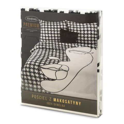Komplet pościeli satynowej PREMIUM 220x200 cm kolor biały