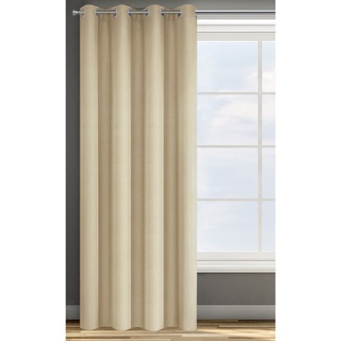 Zasłona z jednobarwnej, gładkiej tkaniny ADORE 140x250 cm kolor beżowy Zasłona z jednobarwnej, gładkiej tkaniny ADORE 140x250 cm kolor beżowy