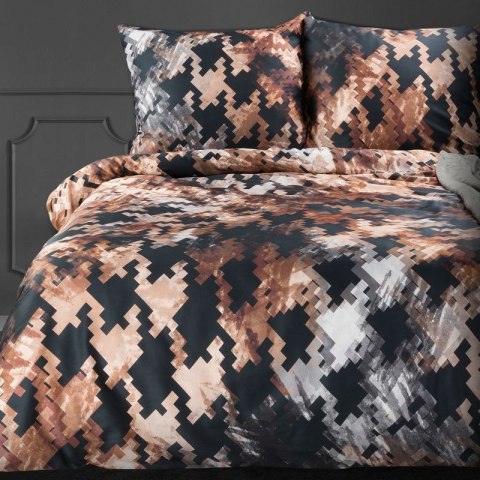 Komplet pościeli ZOJA 220x200 cm kolor brązowy Komplet pościeli ZOJA 220x200 cm kolor brązowy