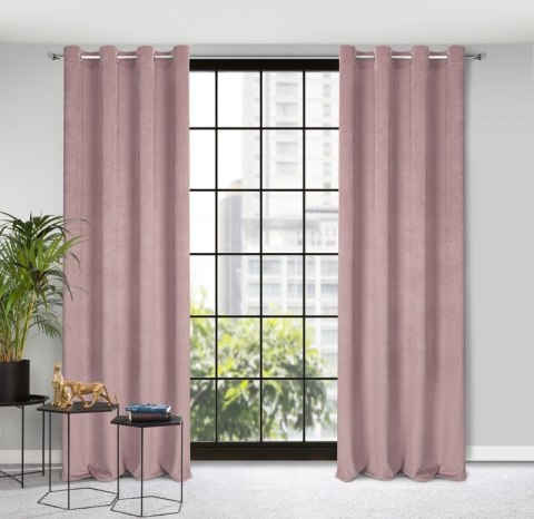 Zasłona gotowa ELIZA 140x250 cm kolor pudrowy