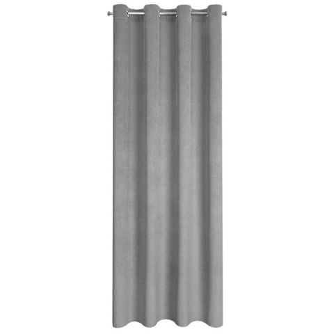 Zasłona gotowa ELIZA 140x250 cm kolor srebrny