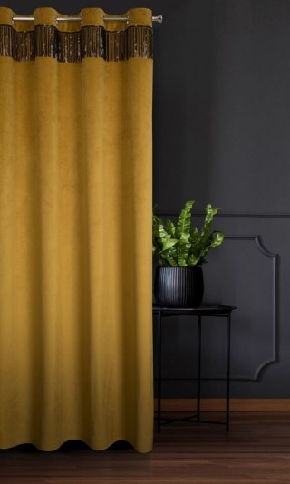 Zasłona gotowa JASPER 140x250 cm kolor stalowy