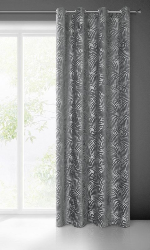 Zasłona gotowa LIVIA 140x250 cm kolor stalowy
