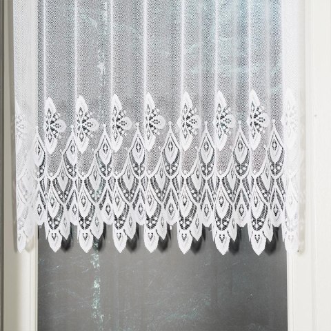 Firanka żakardowa 019391 wysokość 100 cm kolor biały