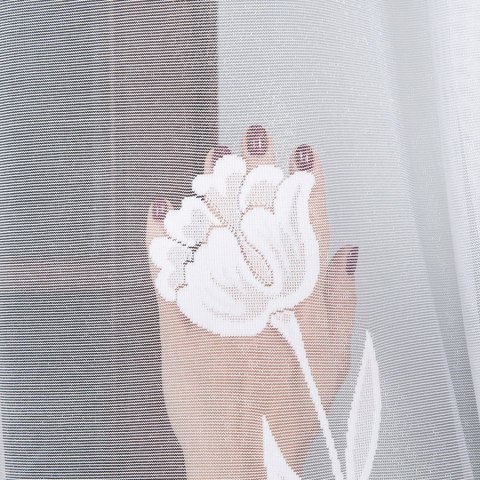 Firanka gotowa żakardowa KARINA 250x300 cm kolor biały