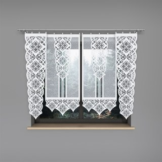 Panel żakardowy gotowy KLAUDIA 145x37 cm kolor biały