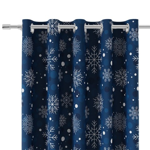 SNOWFLAKE Tkanina dekoracyjna VELVET, 140cm, kolor 001 granatowy DBN004/VEL/001/140000/1 SNOWFLAKE Tkanina dekoracyjna VELVET, 140cm, kolor 001 granatowy DBN004/VEL/001/140000/1