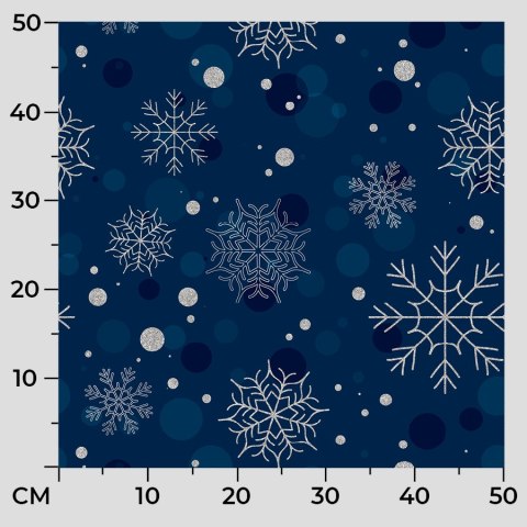 SNOWFLAKE Tkanina dekoracyjna VELVET, 140cm, kolor 001 granatowy DBN004/VEL/001/140000/1 SNOWFLAKE Tkanina dekoracyjna VELVET, 140cm, kolor 001 granatowy DBN004/VEL/001/140000/1