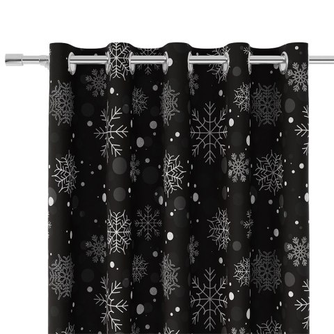 SNOWFLAKE Tkanina dekoracyjna VELVET, 140cm, kolor 005 czarny ze srebrnym DBN004/VEL/005/140000/1 SNOWFLAKE Tkanina dekoracyjna VELVET, 140cm, kolor 005 czarny ze srebrnym DBN004/VEL/005/140000/1