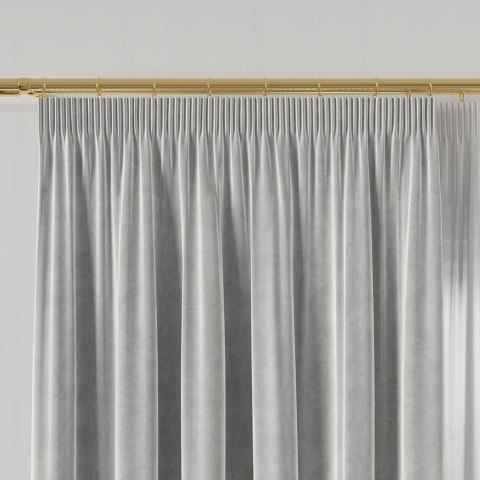 Tkanina dekoracyjna VELVET wysokość 280 cm kolor jasny szary Tkanina dekoracyjna VELVET wysokość 280 cm kolor jasny szary