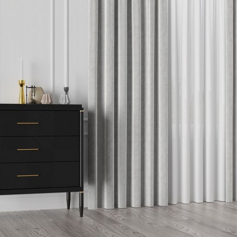 Tkanina dekoracyjna VELVET wysokość 280 cm kolor jasny szary Tkanina dekoracyjna VELVET wysokość 280 cm kolor jasny szary