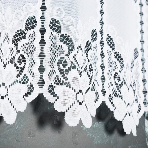 Zazdrostka żakardowa panelowa 019402 wysokość 70 cm kolor biały Zazdrostka żakardowa panelowa 019402 wysokość 70 cm kolor biały