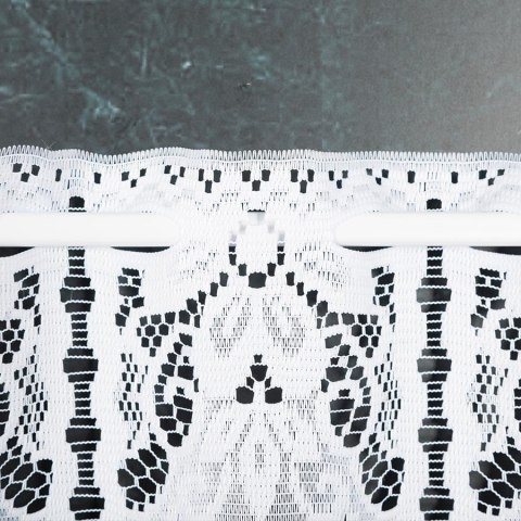 Zazdrostka żakardowa panelowa 019402 wysokość 70 cm kolor biały Zazdrostka żakardowa panelowa 019402 wysokość 70 cm kolor biały