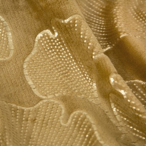 Miękki i miły w dotyku koc GINKO 150x200 cm kolor złoty Miękki i miły w dotyku koc GINKO 150x200 cm kolor złoty