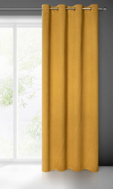 Zasłona gotowa AMARO 140x250 cm kolor turkusowy