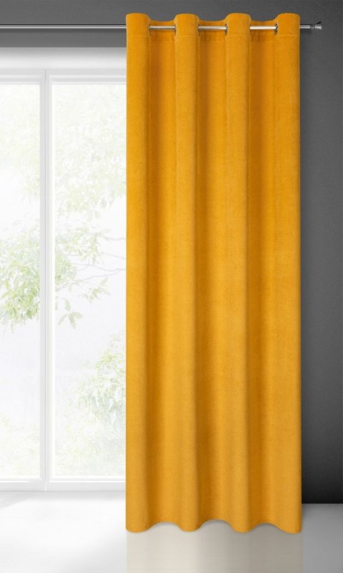 Zasłona gotowa ELIZA 140x250 cm kolor musztardowy