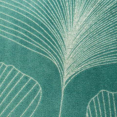 Miękki i miły w dotyku koc GINKO 150x200 cm kolor turkusowy Miękki i miły w dotyku koc GINKO 150x200 cm kolor turkusowy