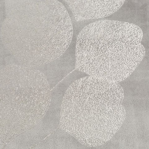 Miękki i miły w dotyku koc GINKO 150x200 cm kolor srebrny