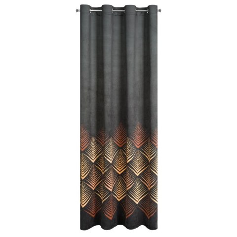 Zasłona gotowa ANGELINA 140x250 cm kolor czarny