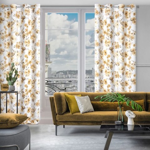 Zasłona gotowa CAREN 140x250 cm kolor biały