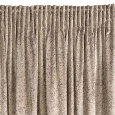 Zasłona gotowa na taśmie RIVA 140x270 cm kolor ciemnobeżowy