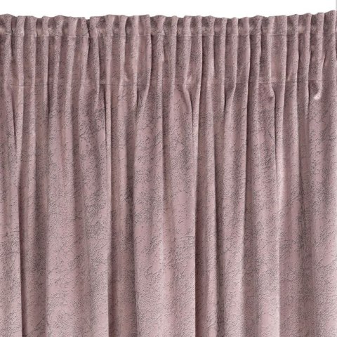 Zasłona gotowa na taśmie RIVA 140x270 cm kolor różowy