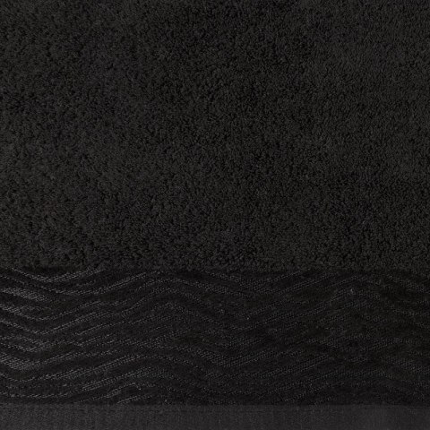Ręcznik bawełniany DAFNE 50x90 cm kolor czarny Ręcznik bawełniany DAFNE 50x90 cm kolor czarny