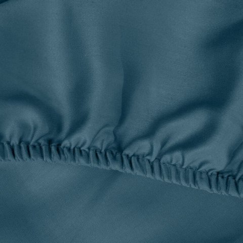 Prześcieradło satynowe z gumką NOVA 220x200 cm kolor granatowy